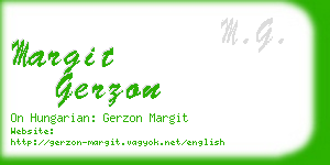 margit gerzon business card